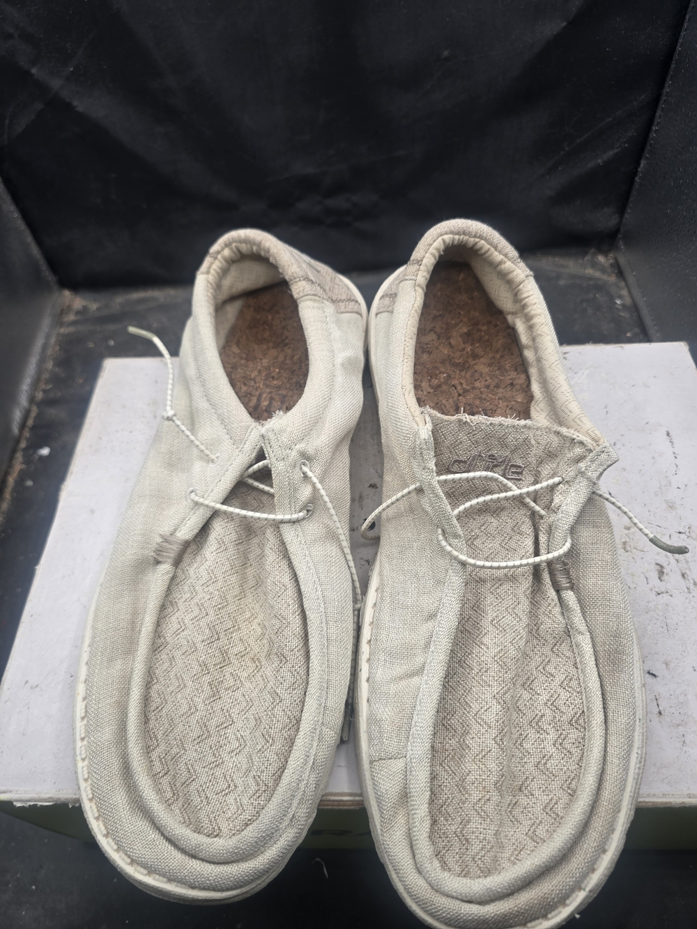 Hey Dude Men’s Slip-On Loafers in Light Beige